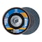 Pferd 4-1/2" x 5/8-11 Thd. POLIFAN Flap Disc - Z PSF STEELOX, Zirconia, 80 Grit, Conical 62073 - alternate 1